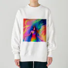 でおきしりぼ子の実験室の少女 Heavyweight Crew Neck Sweatshirt