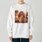 ぶーたんの夕方の公園で Heavyweight Crew Neck Sweatshirt