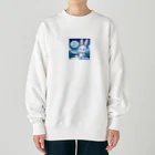 🌟 SHIN03 - あなたのスタイルを輝かせる 🌟のPONPONウサギ Heavyweight Crew Neck Sweatshirt