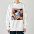 デイリーニューアイテムストアの癒しのわんちゃん Heavyweight Crew Neck Sweatshirt