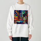 Dolceangeの黒猫ティコタウン Heavyweight Crew Neck Sweatshirt