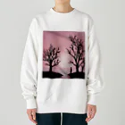 YOKAZE KASUMIの鮮やかなピンクが背景のかわカッコイイグッズ！ Heavyweight Crew Neck Sweatshirt