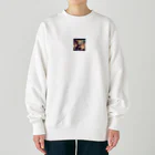 オタカラ館の笑顔の子猫グッズ Heavyweight Crew Neck Sweatshirt