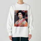 wawomotsuのJapanese Courtesan Bloom Tee ”Geisha” ヘビーウェイトスウェット