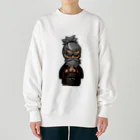 みたらし団子のふたたまちゃんの岩爺（がんじい） Heavyweight Crew Neck Sweatshirt