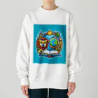 ワンダーワールド・ワンストップのライオンが楽しく学習 Heavyweight Crew Neck Sweatshirt