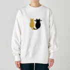 てきとうの寄り添う猫 Heavyweight Crew Neck Sweatshirt