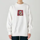 チワワ愛好家ショップの王室の秘密とチワワと薔薇 Heavyweight Crew Neck Sweatshirt