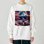 宇宙開発デザイン科の日本という星 Heavyweight Crew Neck Sweatshirt