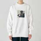 yukikinoの侍ドクロ Heavyweight Crew Neck Sweatshirt