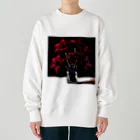 水草のサイケデリックなアマリリス Heavyweight Crew Neck Sweatshirt