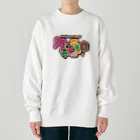 串カツワールドの串カツの妖精クシニョロ（クシニョロワールド） Heavyweight Crew Neck Sweatshirt