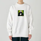 sugimo01の竹やぶで寛いでいるパンダ Heavyweight Crew Neck Sweatshirt