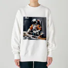 宇宙開発デザイン科のモーニングルーティン Heavyweight Crew Neck Sweatshirt