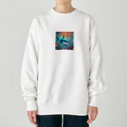 LINEスタンプっぽいグッズショップのサメさん Heavyweight Crew Neck Sweatshirt