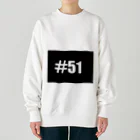 #51(ハッシュタグフィフティワン)のハイクオリティデザイン Heavyweight Crew Neck Sweatshirt