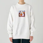 アルト&ウィズのハロウィンクマちゃん🎃 Heavyweight Crew Neck Sweatshirt