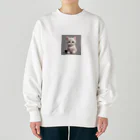 MOnaの可愛い猫 Heavyweight Crew Neck Sweatshirt