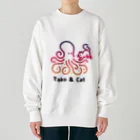 bravoadのタコ & 猫 Heavyweight Crew Neck Sweatshirt