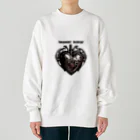 Love and peace to allの私は鉄の心臓を持っています Heavyweight Crew Neck Sweatshirt