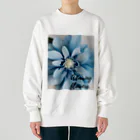 Blue @ Walkerの可愛い花 Heavyweight Crew Neck Sweatshirt