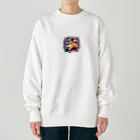 TokyoKimchiの柴犬ウニのスケボー Heavyweight Crew Neck Sweatshirt