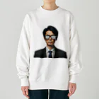 万年素人ショップの増税眼鏡 Heavyweight Crew Neck Sweatshirt