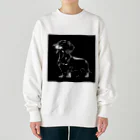 calcium369のダックスフンド Heavyweight Crew Neck Sweatshirt