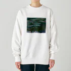 名画館のモネ「睡蓮②」　クロード・モネの絵画【名画】睡蓮シリーズ Heavyweight Crew Neck Sweatshirt