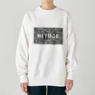 heymar の HEYMARロゴ　黒 Heavyweight Crew Neck Sweatshirt