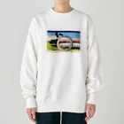 浮世絵屋の北斎「富嶽三十六景⑤　尾州不二見原」葛飾北斎の浮世絵 Heavyweight Crew Neck Sweatshirt