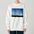 ブルームーンのあおぞらとびわこにいやされます。 Heavyweight Crew Neck Sweatshirt