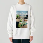 hir00のルーフトップの風景 Heavyweight Crew Neck Sweatshirt