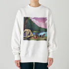 キュンとなる出会いをのキャンプ気分 Heavyweight Crew Neck Sweatshirt