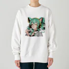 VOCALOID風な商品をのVOCALOID風猫耳 透過version Heavyweight Crew Neck Sweatshirt