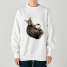 Emma y Linusのエマ　キジトラ　猫 Heavyweight Crew Neck Sweatshirt