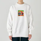 nekobu0323のポップな車 Heavyweight Crew Neck Sweatshirt