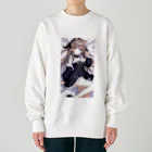 WAKEN0709の猫耳ゴスロリ美少女 Heavyweight Crew Neck Sweatshirt