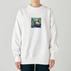 TADの部屋のフニャフニャカワウソくん Heavyweight Crew Neck Sweatshirt