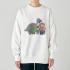 あたいのジムニーのあたいと恐竜たち Heavyweight Crew Neck Sweatshirt