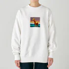 Zep11138のドット絵キリン Heavyweight Crew Neck Sweatshirt