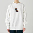 どうぶつ王国のぷくぷく柴犬 Heavyweight Crew Neck Sweatshirt