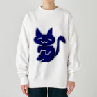 @youの青い猫 Heavyweight Crew Neck Sweatshirt