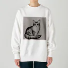 discwの猫ちゃん Heavyweight Crew Neck Sweatshirt