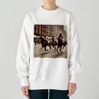 うまうまのclassic horse Heavyweight Crew Neck Sweatshirt