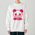 petitringo -プチリンゴ-のパンダのロック Heavyweight Crew Neck Sweatshirt