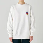 animalwanwanのにじいろふくろうくん Heavyweight Crew Neck Sweatshirt