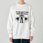 &AIの二兎追うものは一兎をも得ず(He who chases two rabbits catches neither.) Heavyweight Crew Neck Sweatshirt