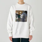 渡邊野乃香のお店の洗濯物と猫 Heavyweight Crew Neck Sweatshirt