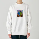 rituhouのカラフルグリッド・コレクション Heavyweight Crew Neck Sweatshirt